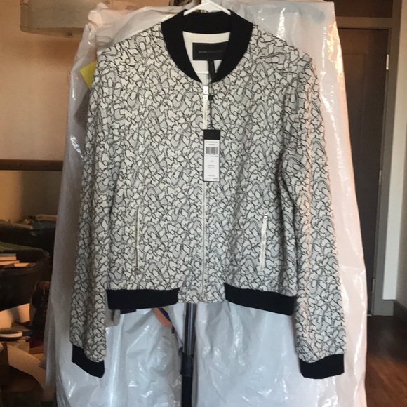BCBG Max Azria Lace Bomber Jacket - Picture 5 of 6